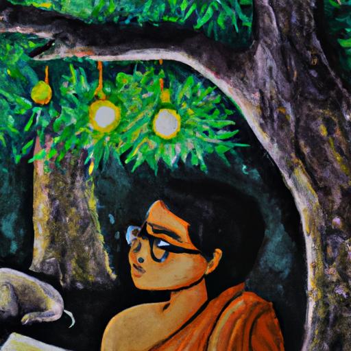 Young Laxmi Prasad Devkota, a bookworm from an early age, finding solace and inspiration in the world of literature.