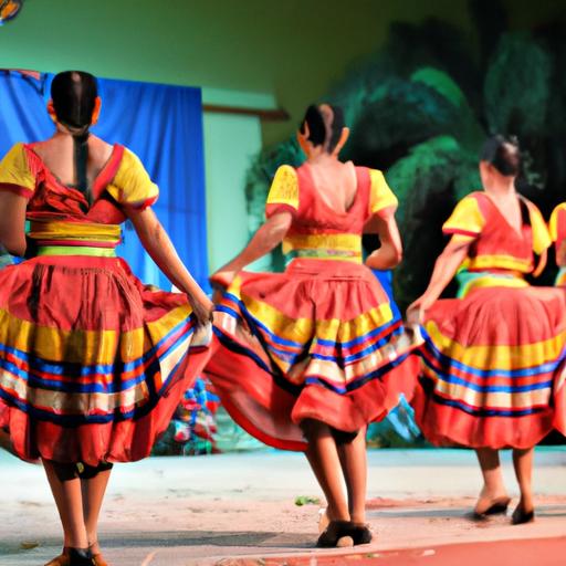 A captivating traditional dance performance - a vibrant display of intangible cultural heritage.